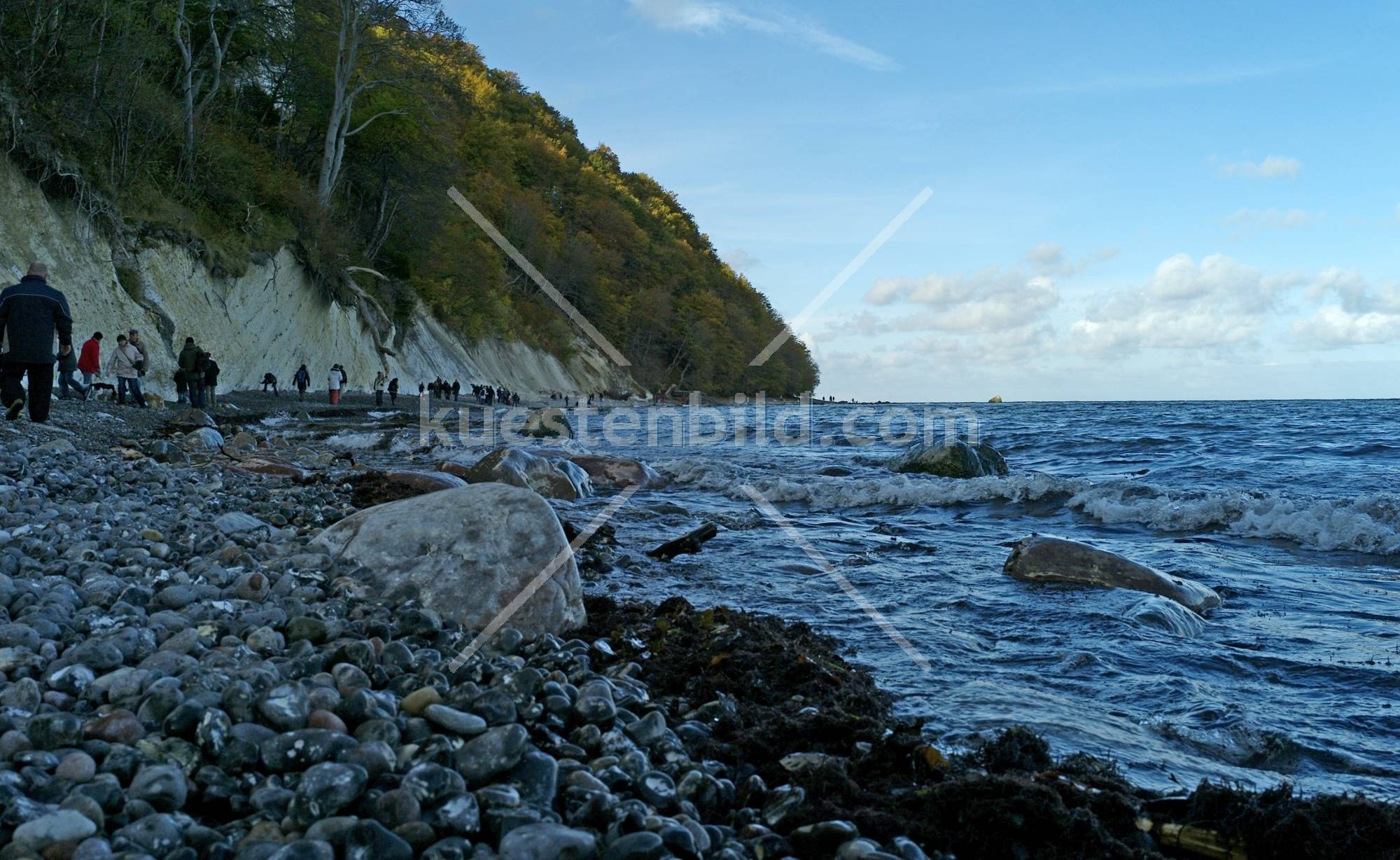 Kreideküste, am Strand unterhalb des Königsstuhls