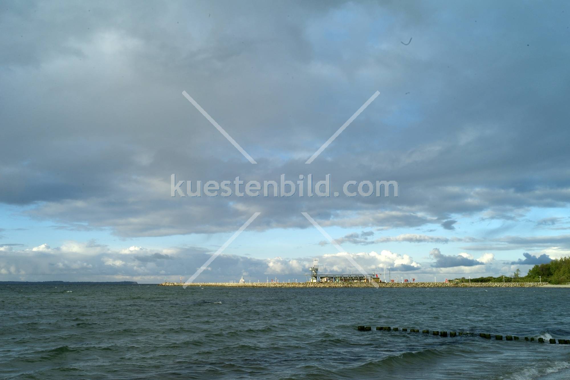 Glowe, Hafen im Abendlicht