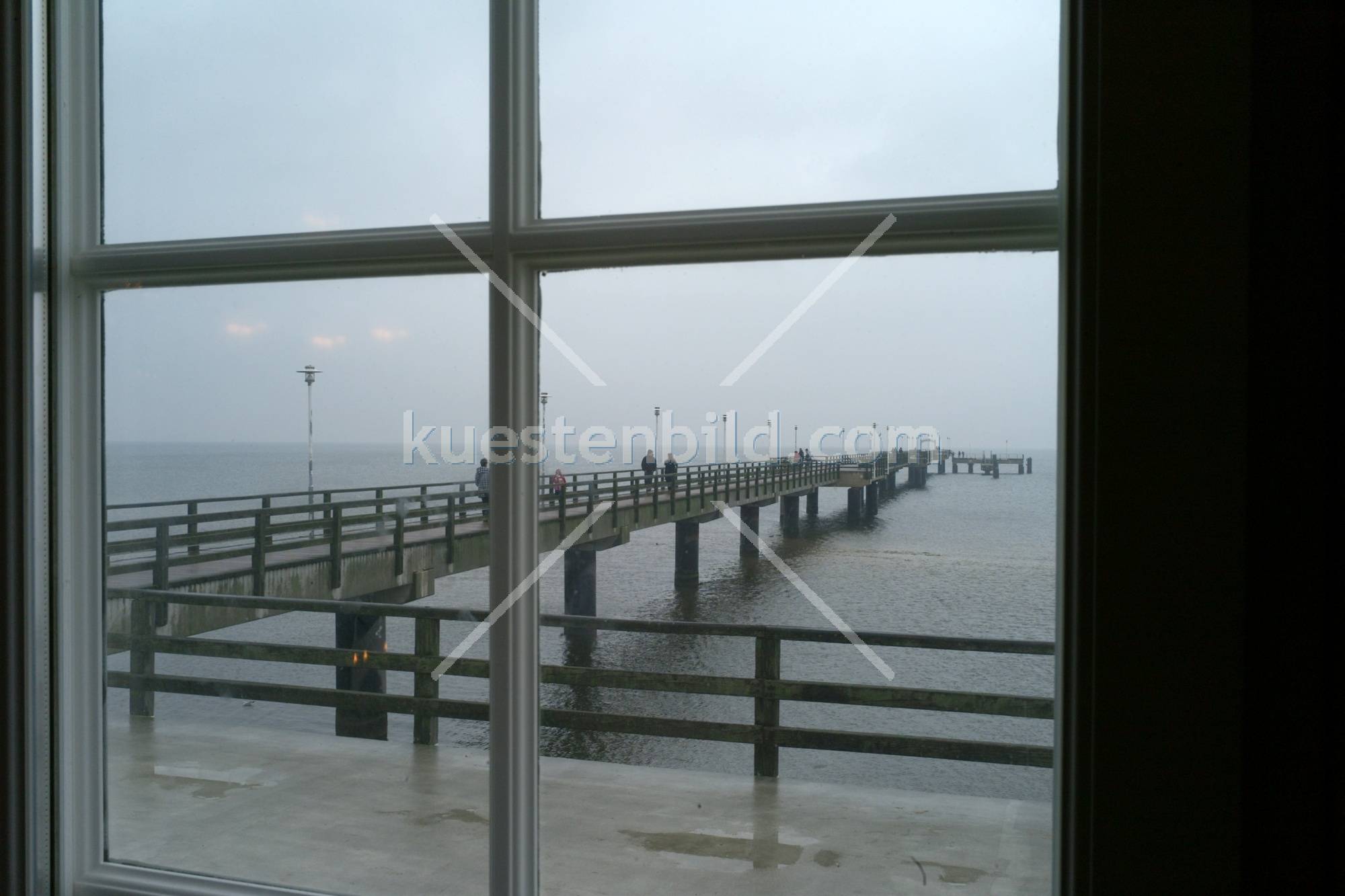 Blick aus dem Fenster des Gasthauses Ahlbecker Seebrcke 