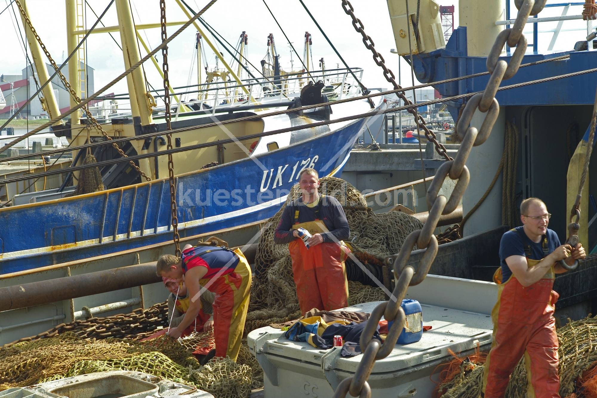 Fischereihafen, Crew an Deck