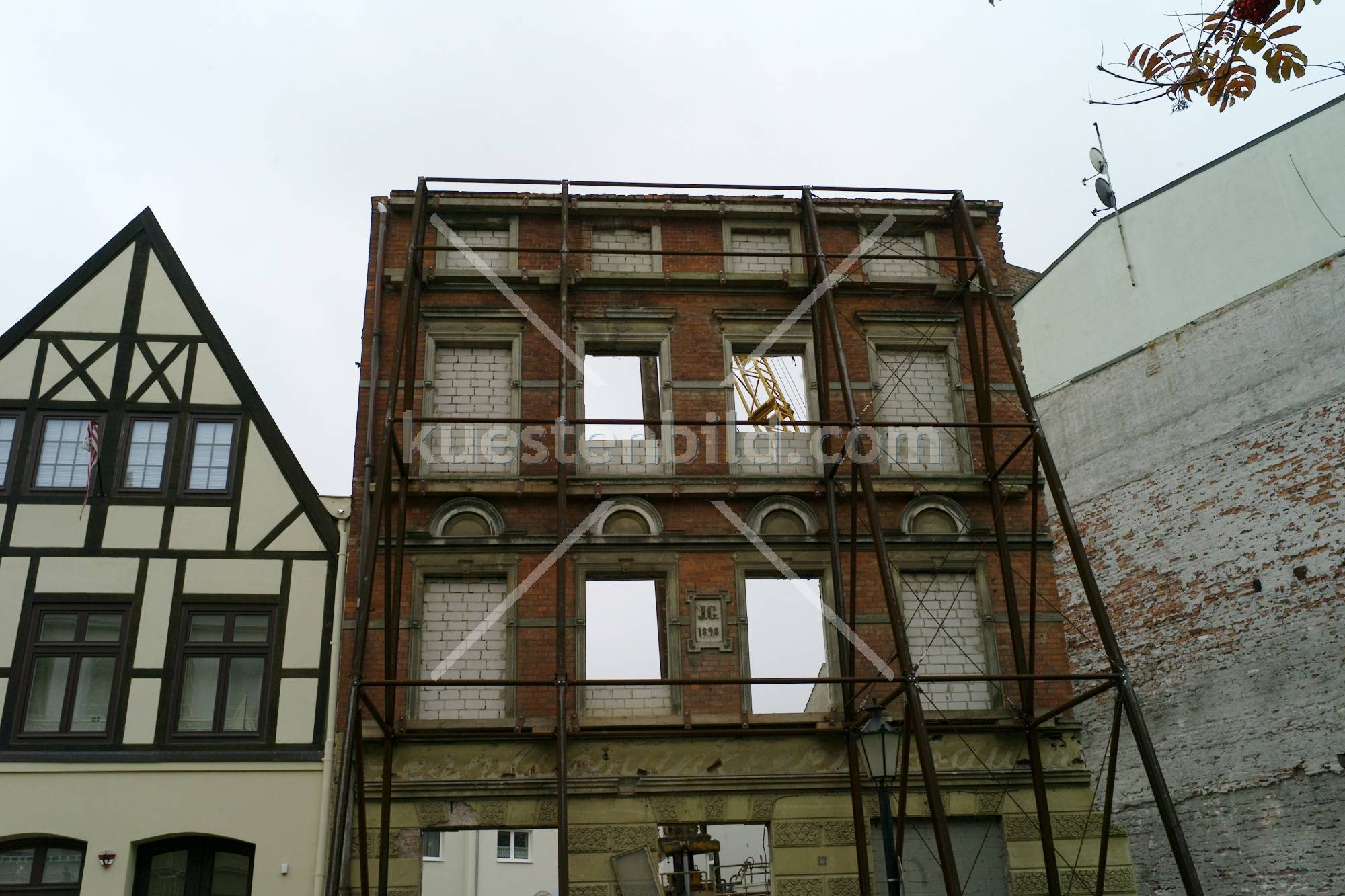 Fassade in Wismars Altstadt
