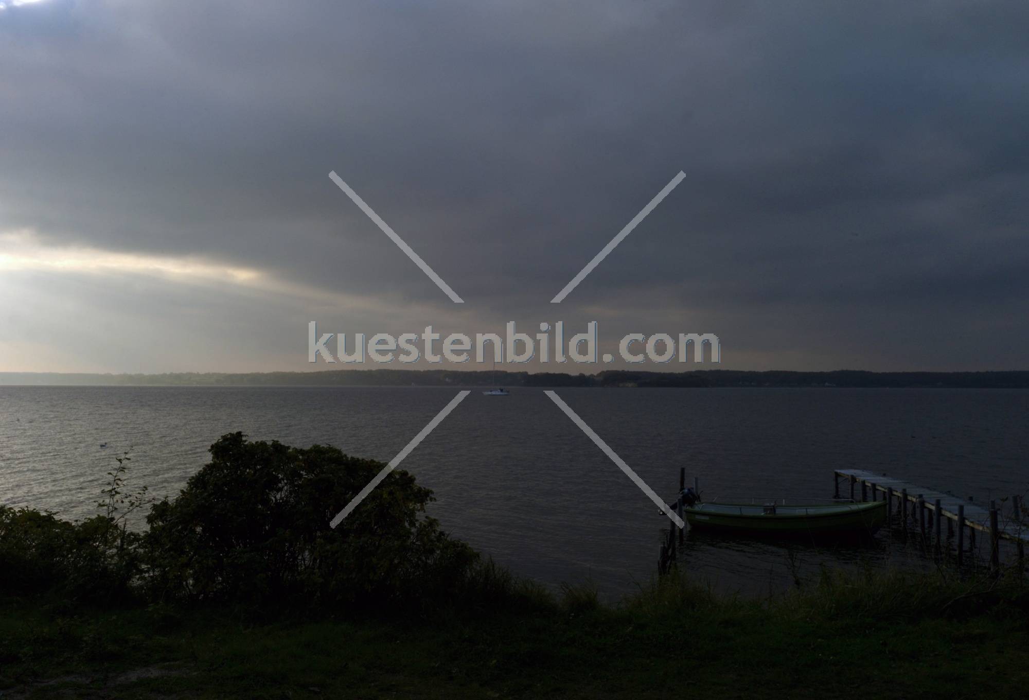Förde Regenfront bei Glücksburg