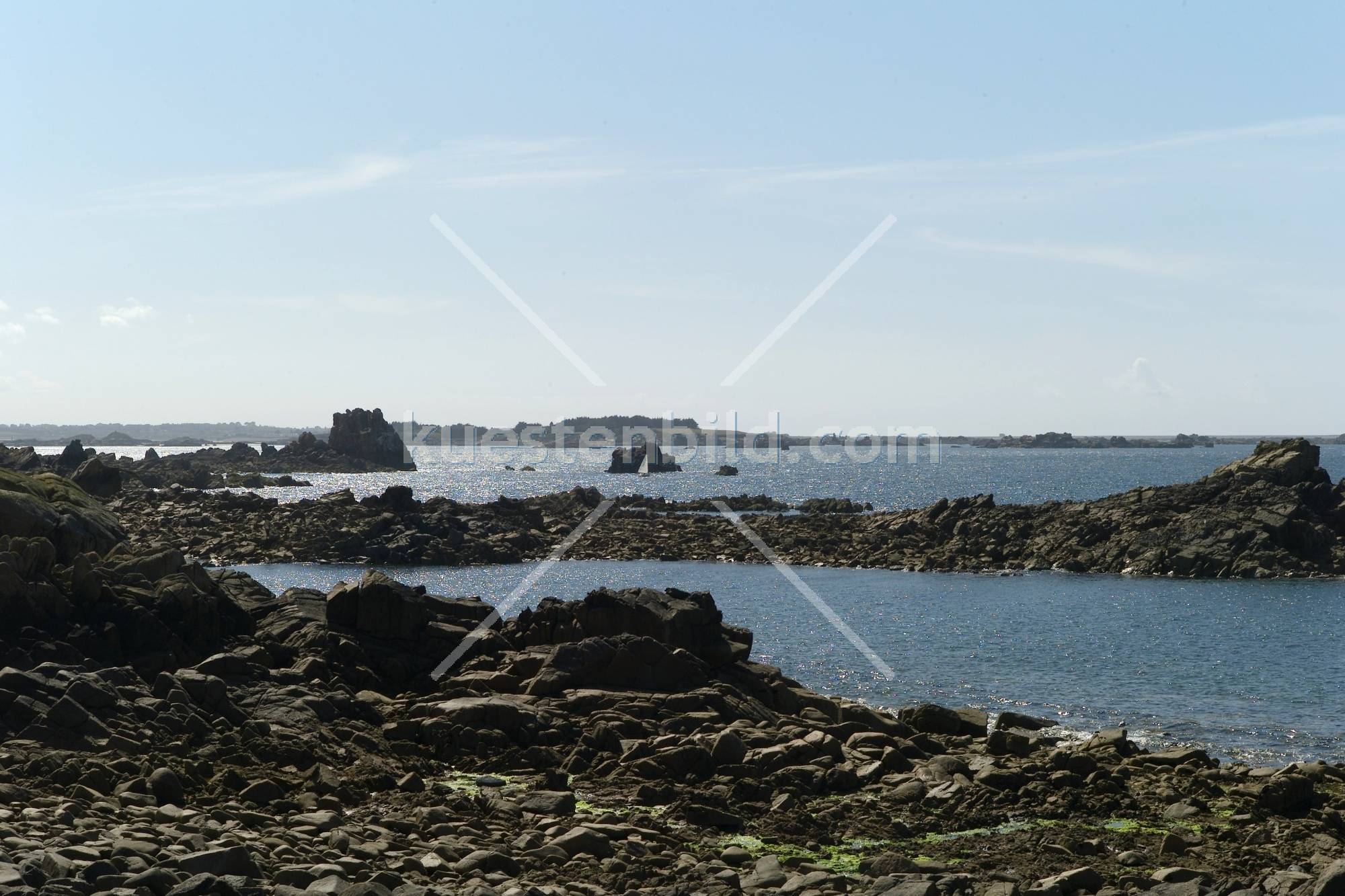 Felskste auf der Ile de Brehat