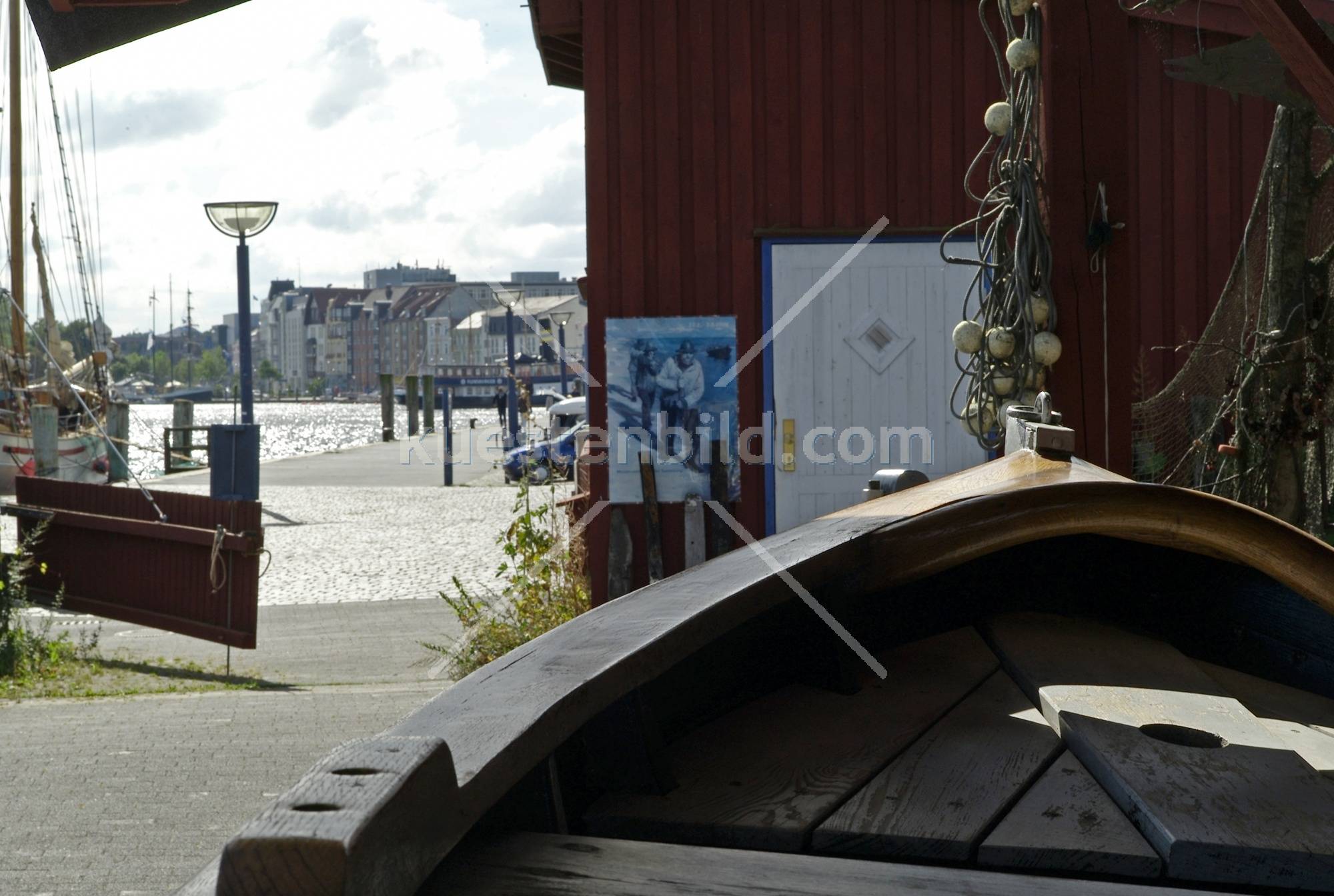 Blick auf Hafenkai von Museumswerft
