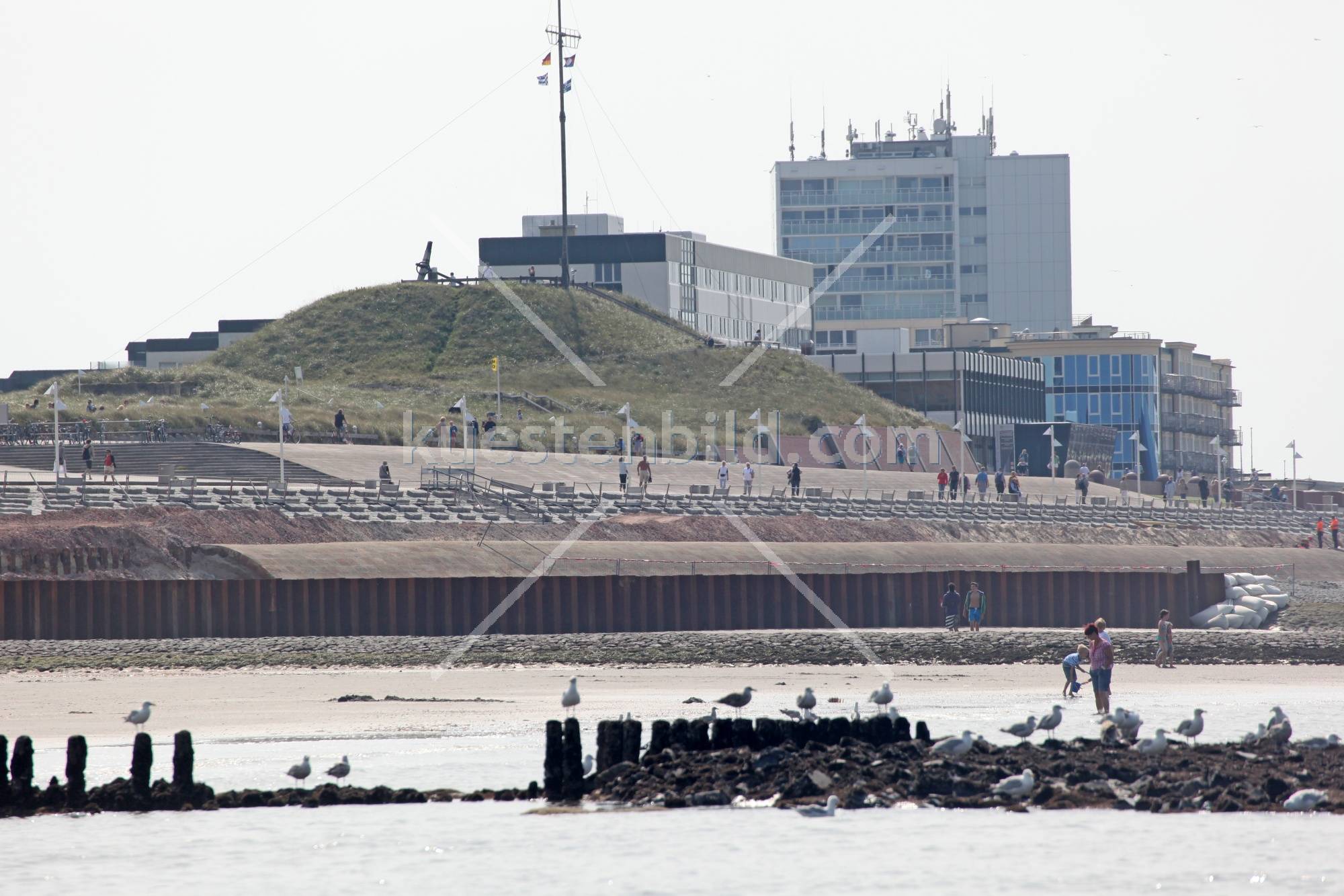 Blick auf Strandpromenade