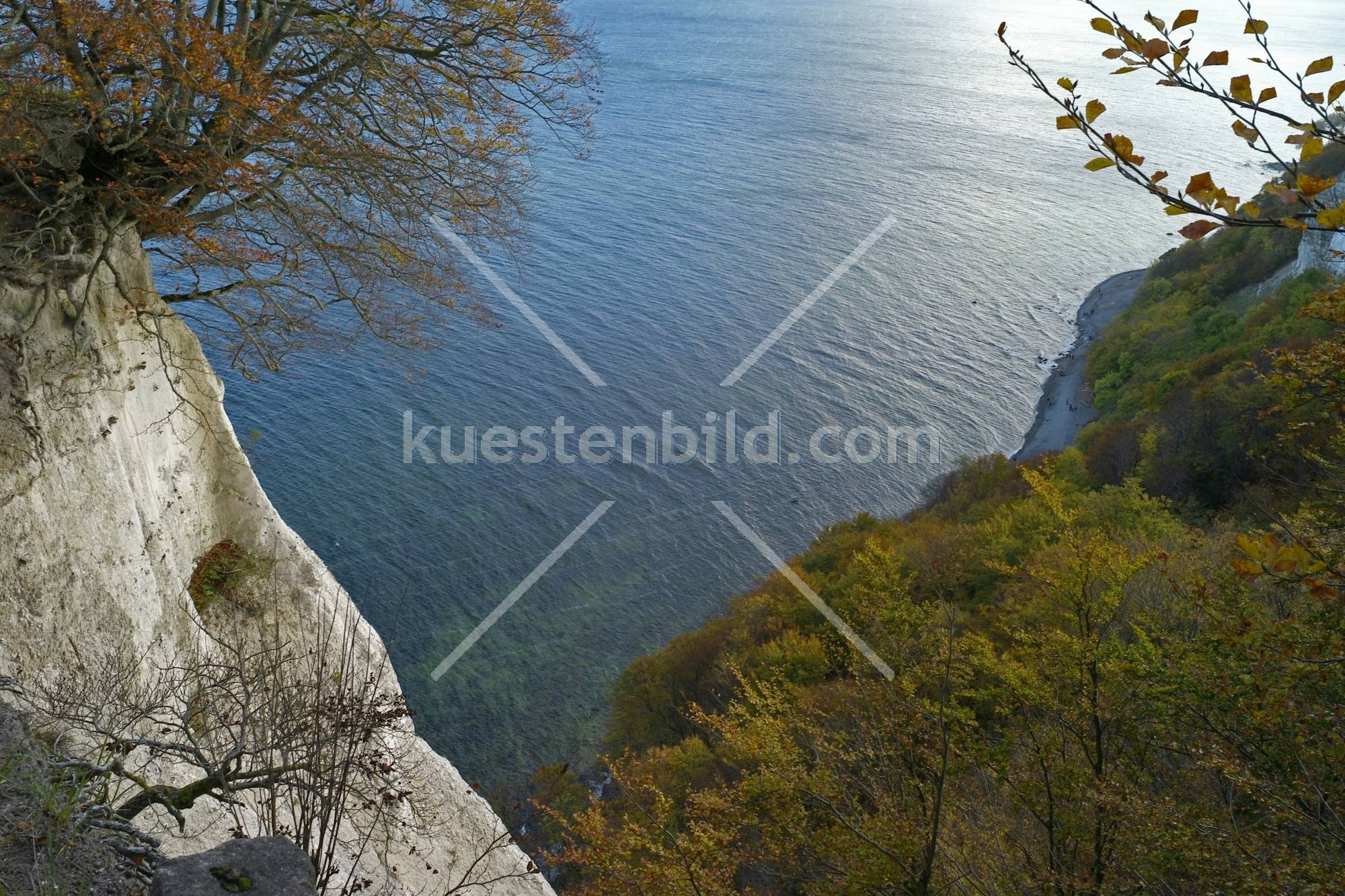 Blick vom Knigsstuhl auf die Ostsee, Kreidekste Rgen
