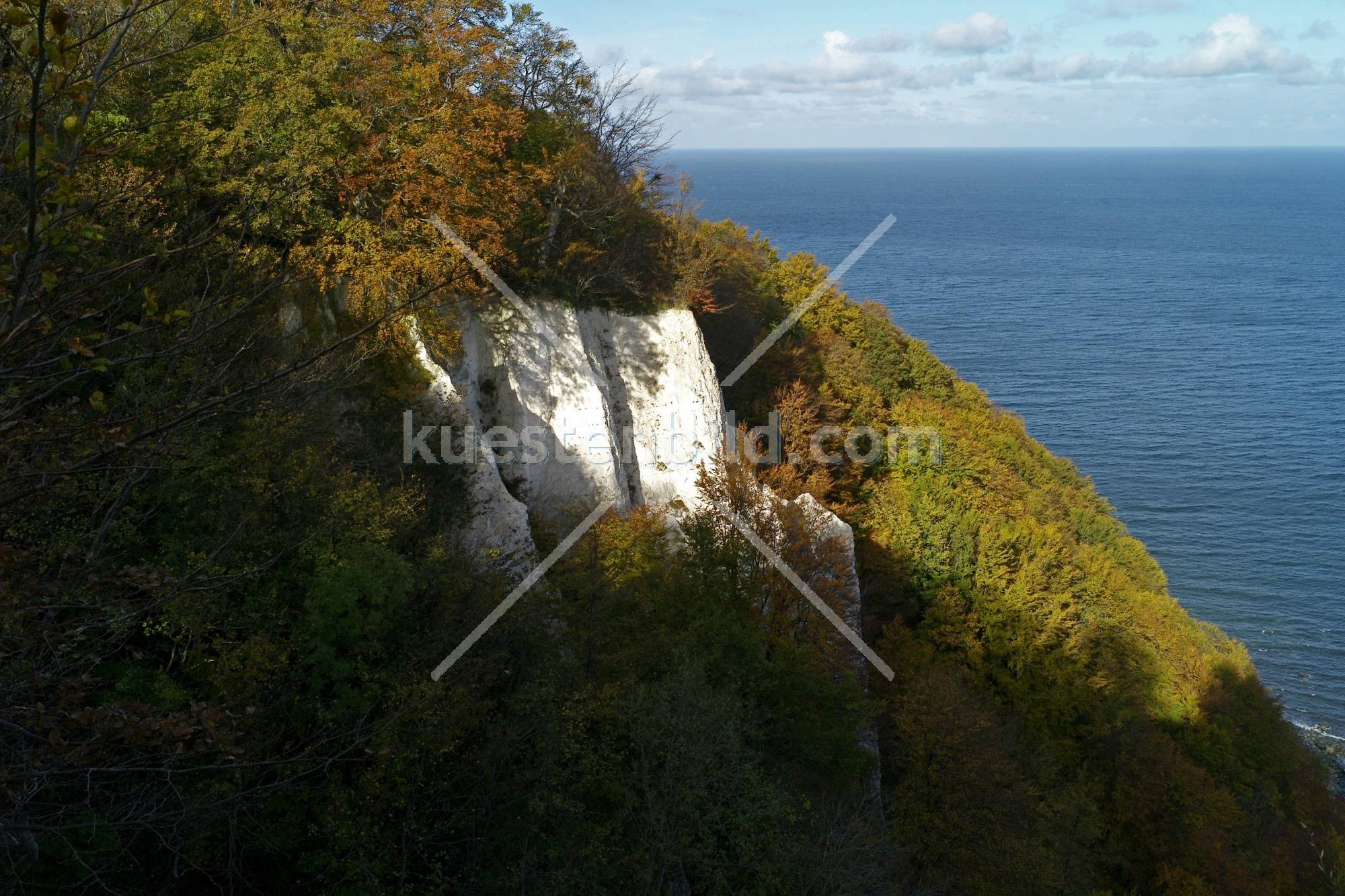 Kreidekste, Blick vom Knigsstuhl auf Kreidefelsen