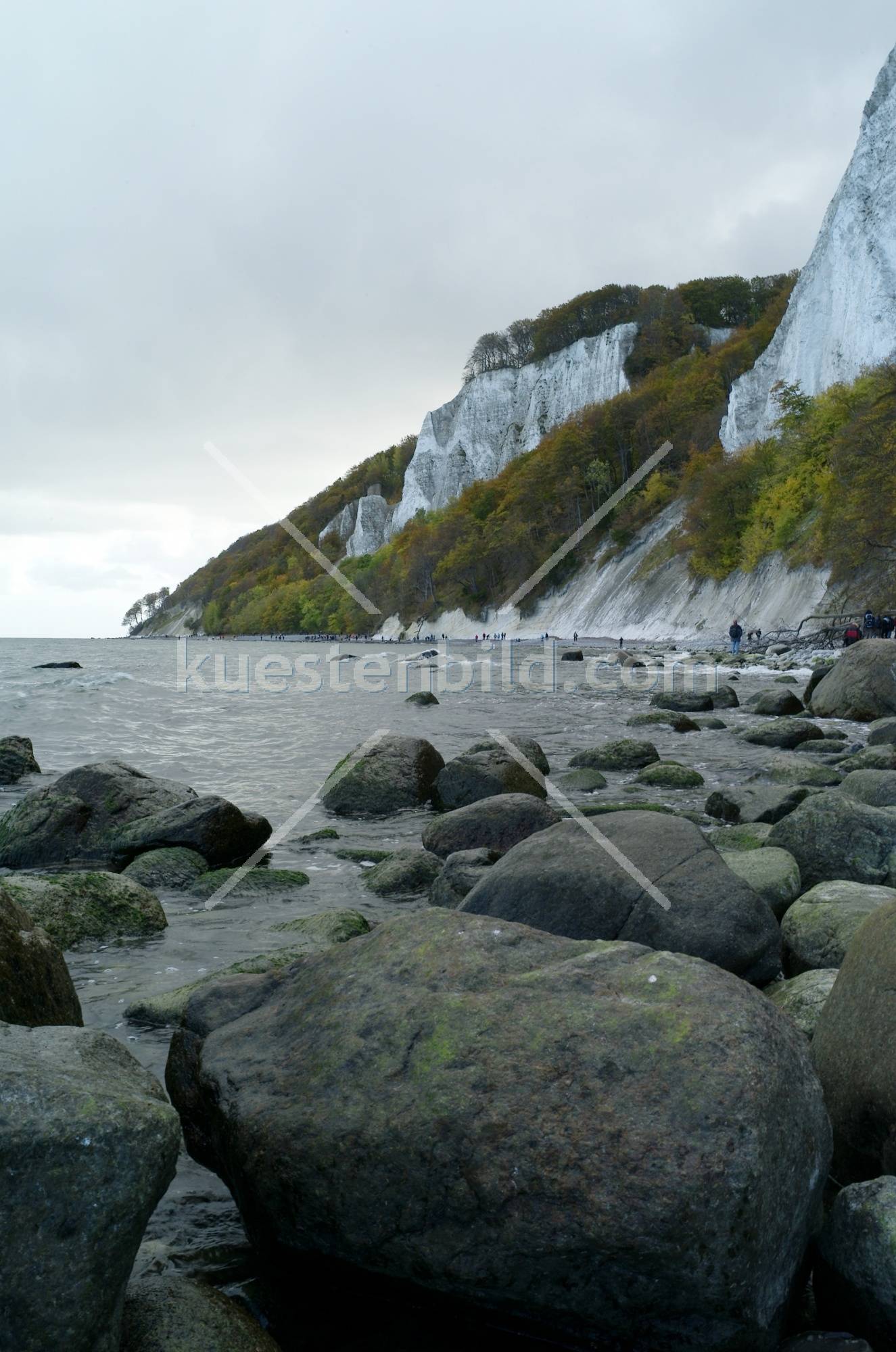 Kreideküste, Felsstrand am Königsstuhl