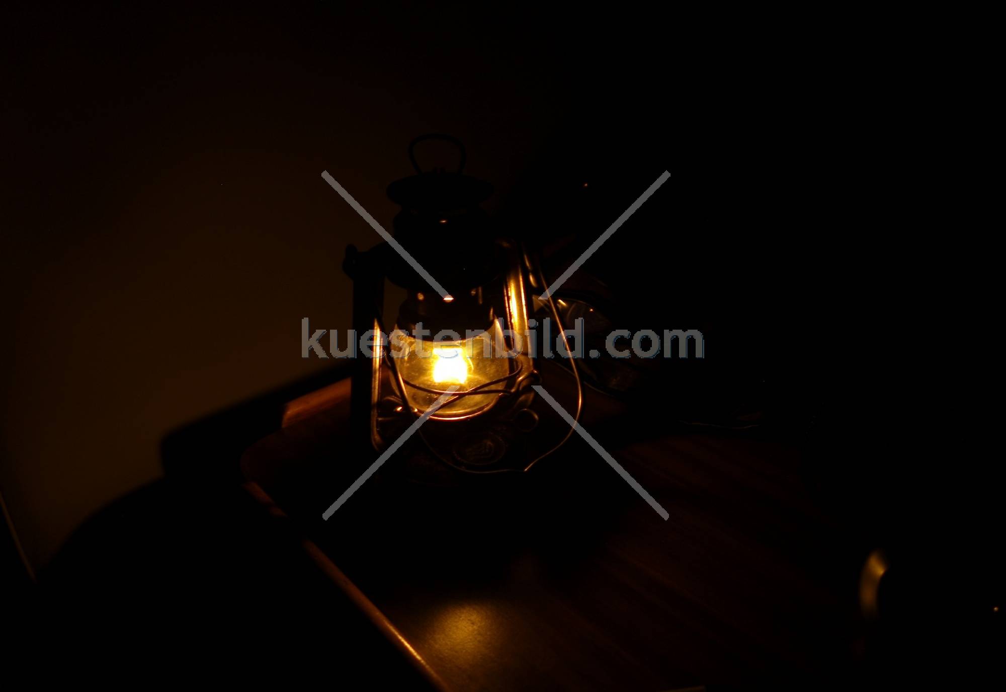 Petroleumlampe im Cockpit