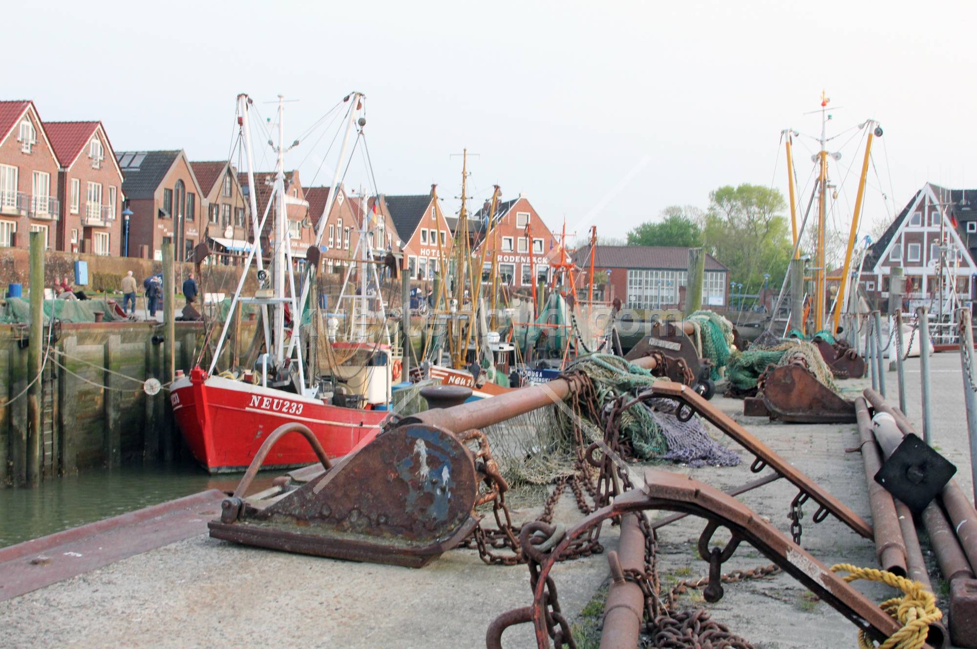 Hafen mit Fischergert