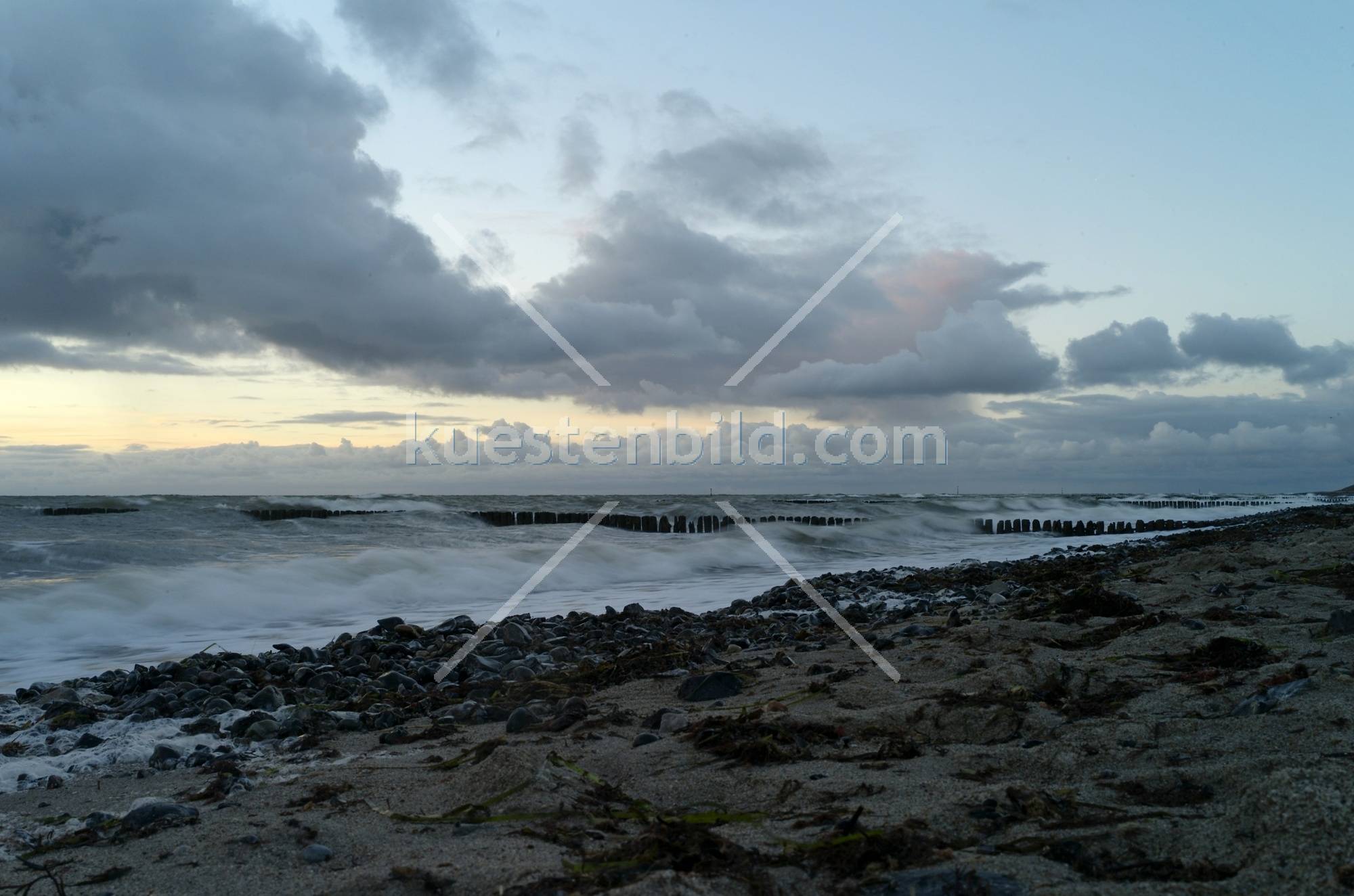 Sturmstrand auf Rügen