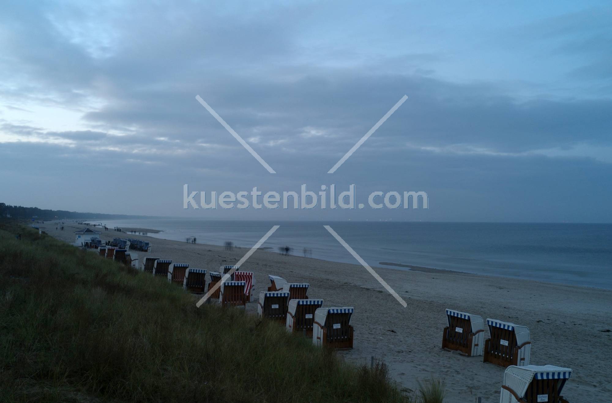Binz, Abendstimmung am Strand