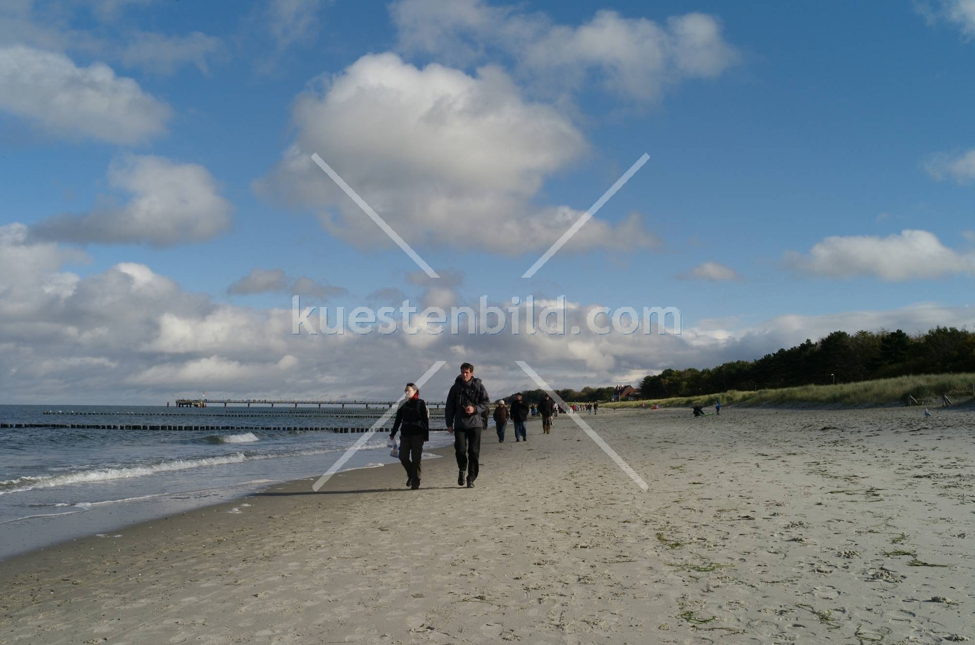 Strand Richtung Zingst