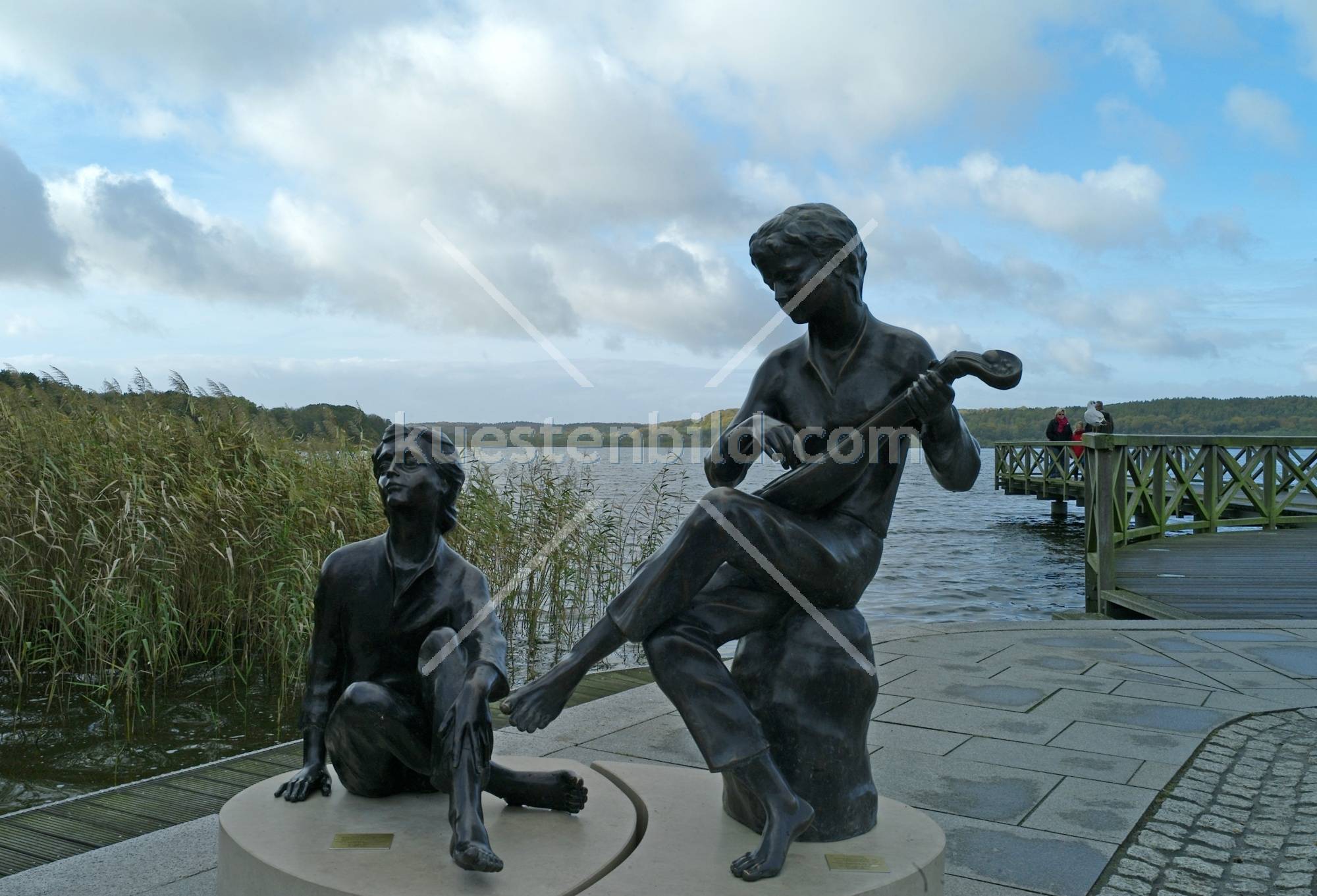 Binz, Skulptur am See