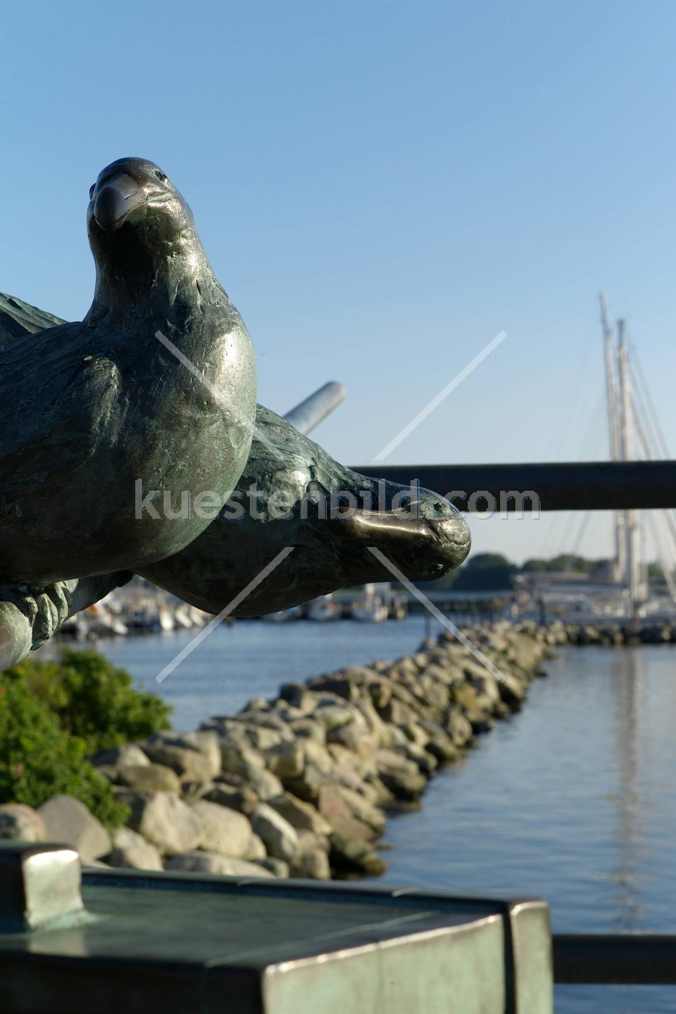 Maasholm Skulptur Hafen