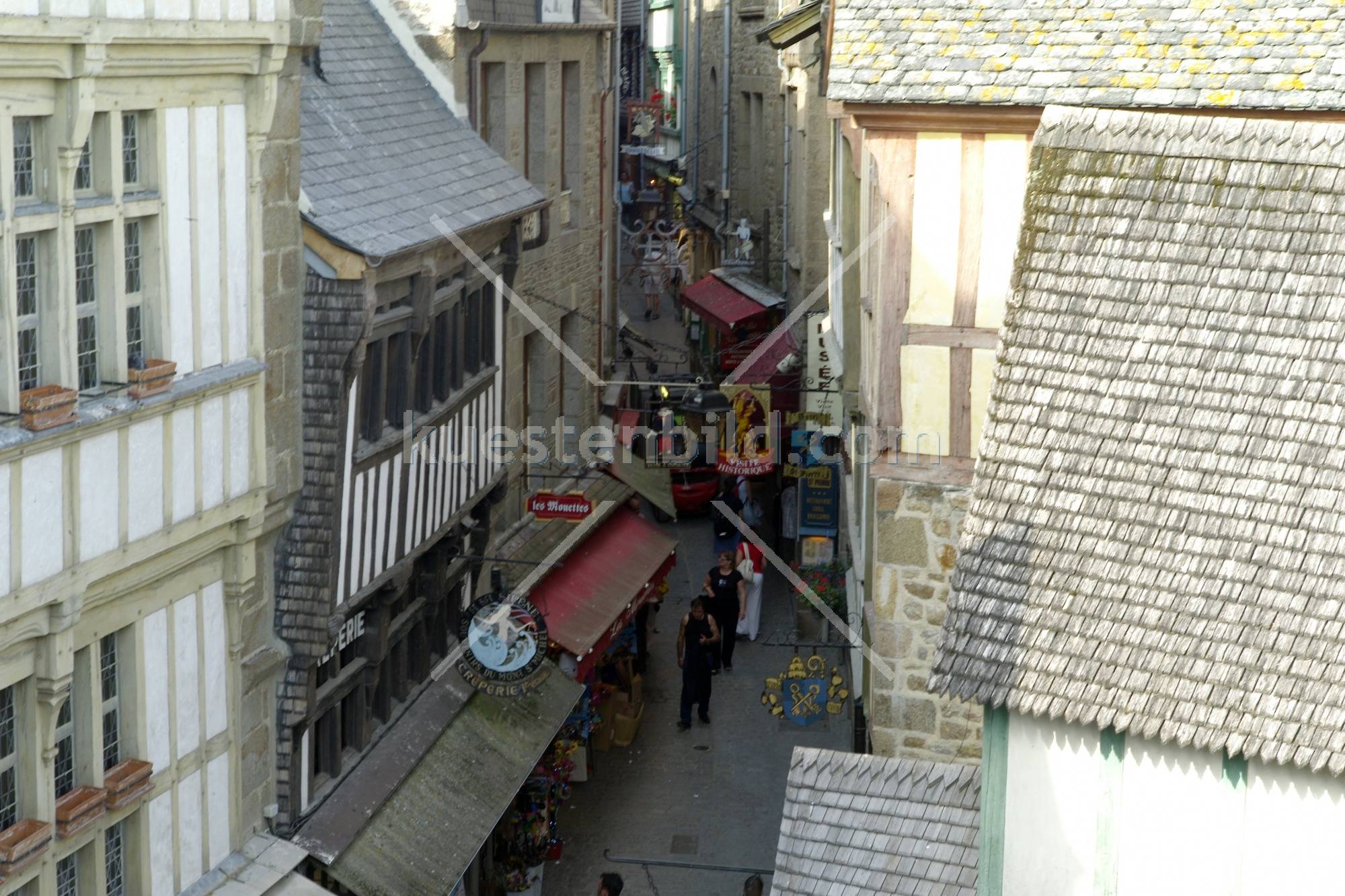 Gasse auf dem Mont St. Michel