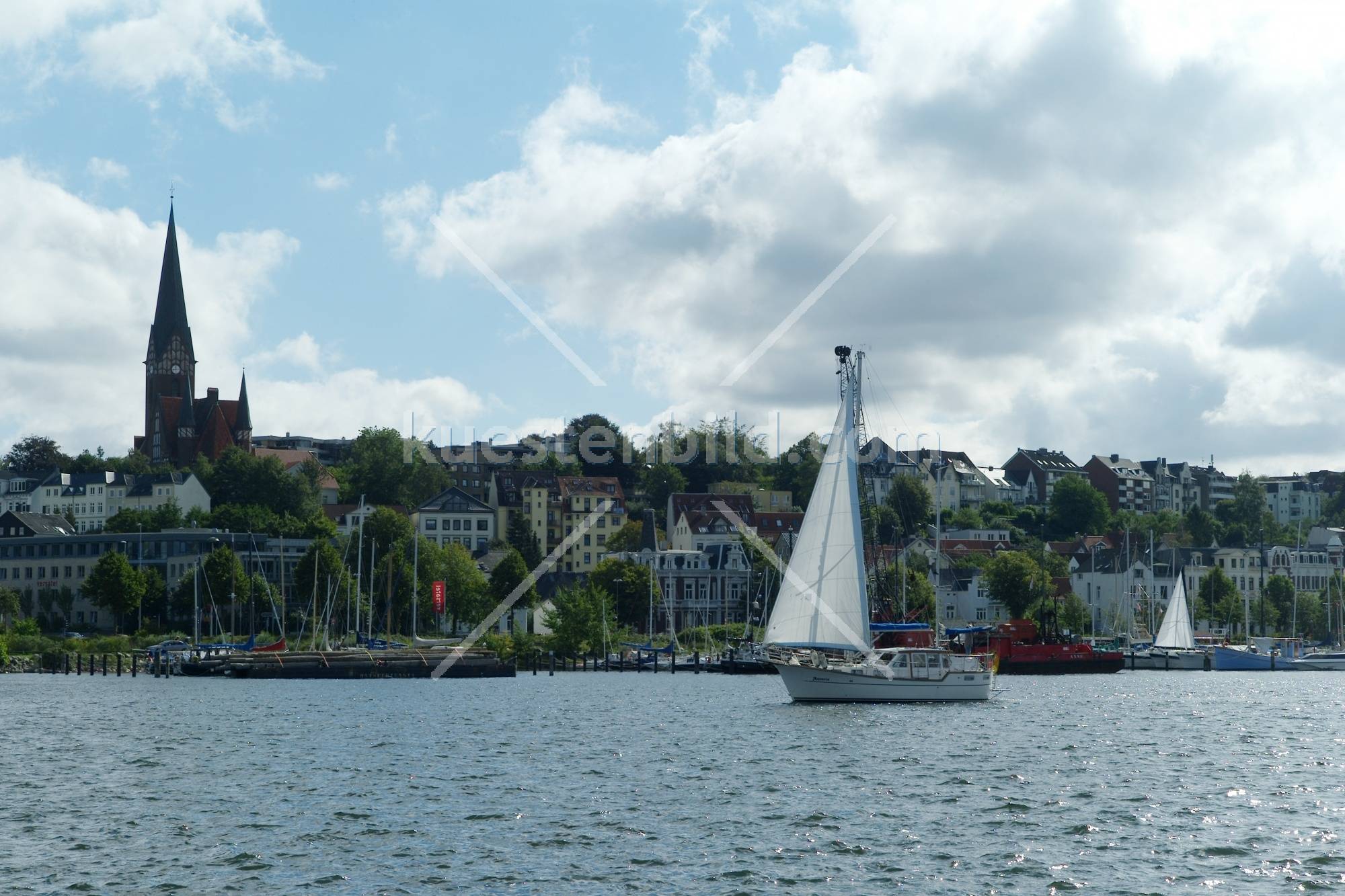 Motorsegler in der Förde