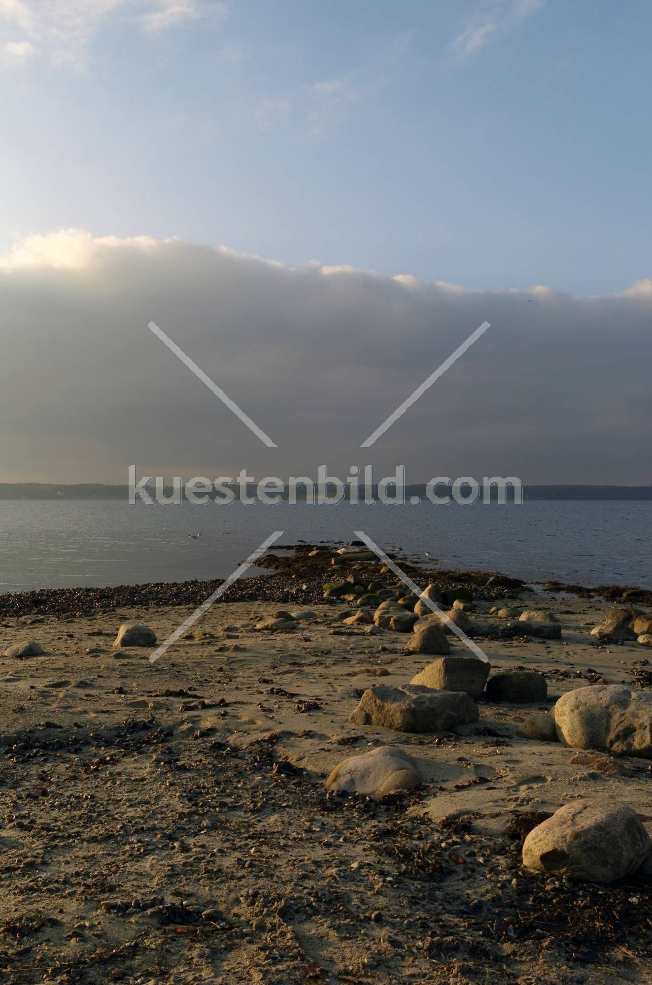 Förde Landzunge im Abendlicht