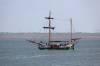 wattenmeer, zweimaster, plattbodenschiff, traditionssegler, nordsee, 