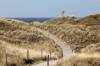 weite, himmel, markierung, weg, nordsee, strand, 