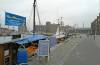 industrieanlagen, hafenmole, fischkutter, rucherfisch, herbat, trbes wetter, wismarer hafen, 