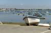 sommer, bucht, atlantik, golf du morbihan, bretagne, fischerboote, 