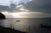 frde, ostsee, ruderboot, gegenlicht, stimmungsaufnahme, abendsonne, 