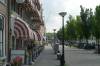 harlingen, gracht, allee, bistro, leute, drauen, cafe, markisen, 
