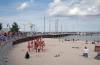 besucher, menschen, kinder, spielen, osstsee, strand, kieler woche, schilksee, 