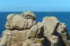 atlantik, bretagne, pointe du chateau, felsen, felskste, blaues meer, 