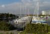 holnis, club nautic, hochhaus, yachthafen, steganlage, hafenbecken, sportboote, 