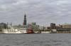 anleger, raddampfer, hafen, michel, hamburg, skyline, landungsbrcken, 