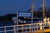 gorch fock, travemnde, schiffsanleger, abend, 