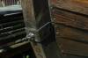 detailansicht, holzboot, eichensteven, eisenbeschlag, klinker, museumswerft, 