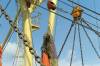 schiffe, fischerei, holland, mast, ausguck, detail, ketten, arbeitswelt, 