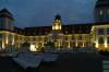 beleuchtet, abend, kurhaus, binz, rgen, ostsee, 