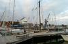 steg, hafengebude, boote, kran, segelyachten, schlei, 