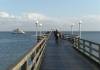 sonnenlicht, menschen auf brcke, ostsee, fhre, ausflugsschiff, binz, seebrcke, 