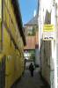 altstadt, flensburg, fachwerk, schmale gasse, 