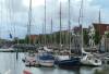 harlingen, abendstimmung, binnenhafen, segelyachten, 