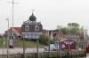 cafe, touristen, anleger, neuharlingersiel, nordsee, hafen, 