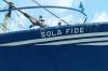 fischereihafen, trawler, harlingen, detail, name, schriftzug, bug, 