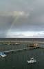 regenbogen, heimkehr, angelboot, hafen glowe, rgen, ostsee, 