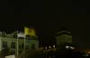 kurhaus, binz, rgen, flaggen, wind, nacht, 