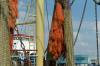 fischerei, trawler, mast, stufen, netze, arbeit, detail, hafen, 