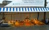 fischverkuferin, verkauf vom schiff, rucherfisch, 