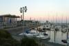 abendstimmung, liegepltze, steg, segelboote, sportboote, promenade, hafen, 
