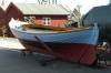 angehngtes ruder, holzboot, klinkerbau, langkieler, bootsbau, 