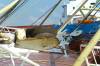 rettungsboot, fischerei, schiff, deck, dynamisch, stahlseile, blcke, 