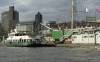 landungsbrcken, elbufer, fhre, skyline, rickmer rickmers, segelschiff, historisch hafen, hamburg, 